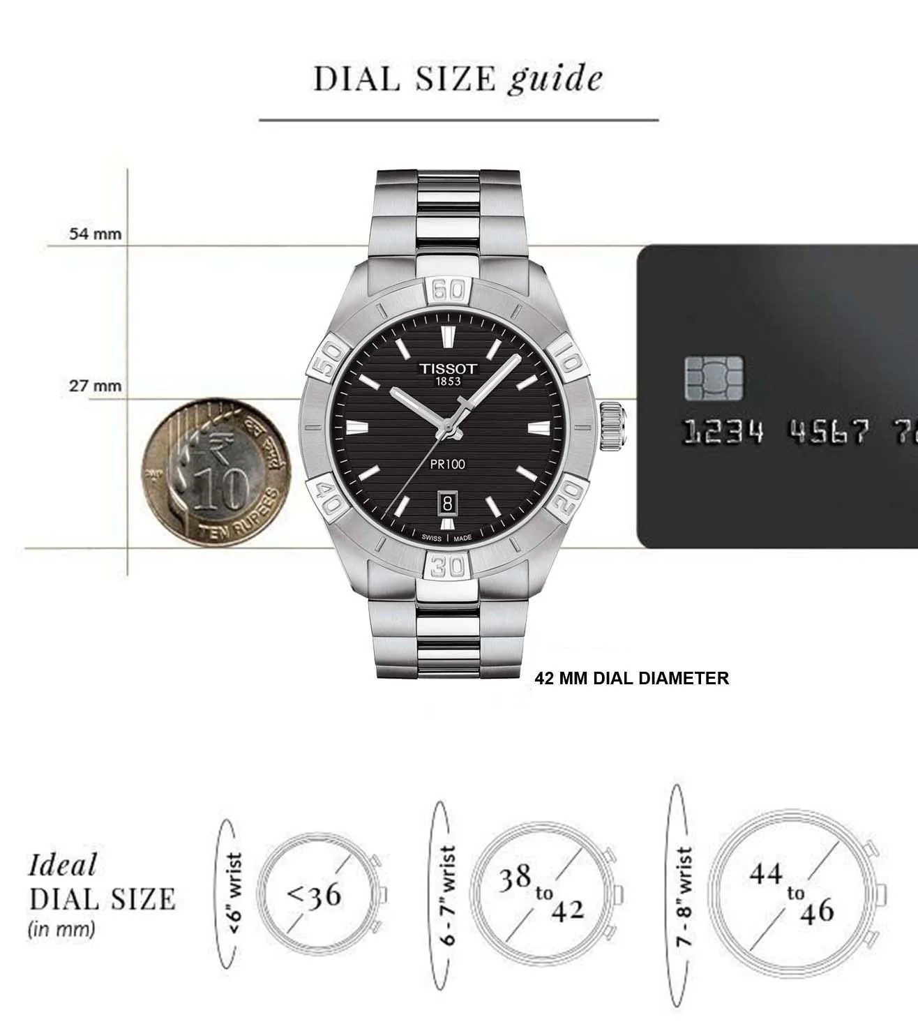 T1016101105100  |  TISSOT PR 100 SPORT GENT Watch for Men - Image 6