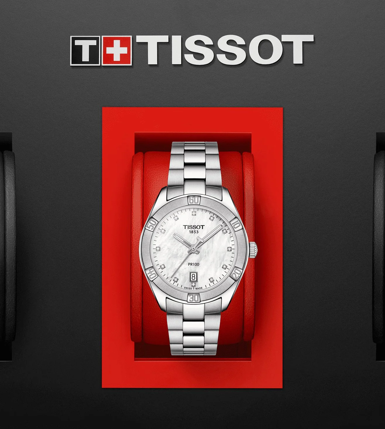 T1019101111600  |  TISSOT T-Classic Swiss PR 100 Sport Chic Analog Watch for Women - Image 5