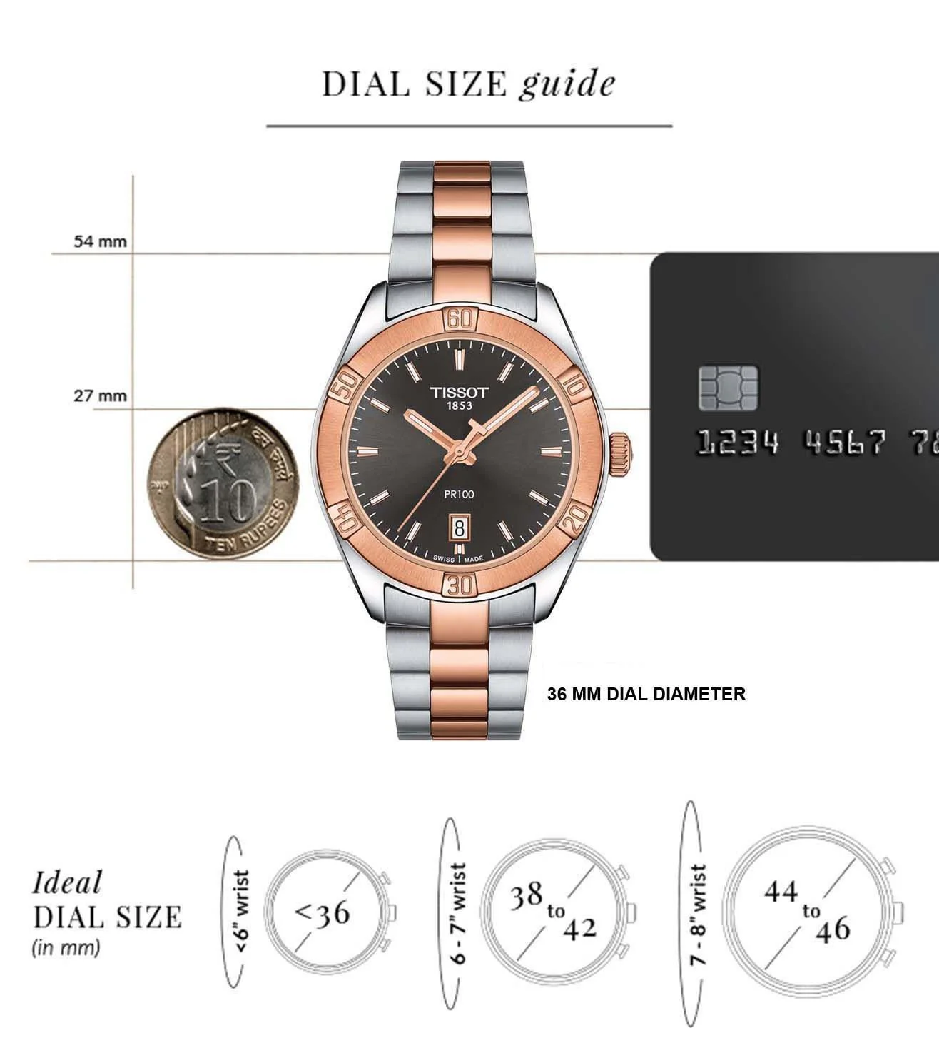 T1019102206100  |  TISSOT PR 100 Watch for Women - Image 4