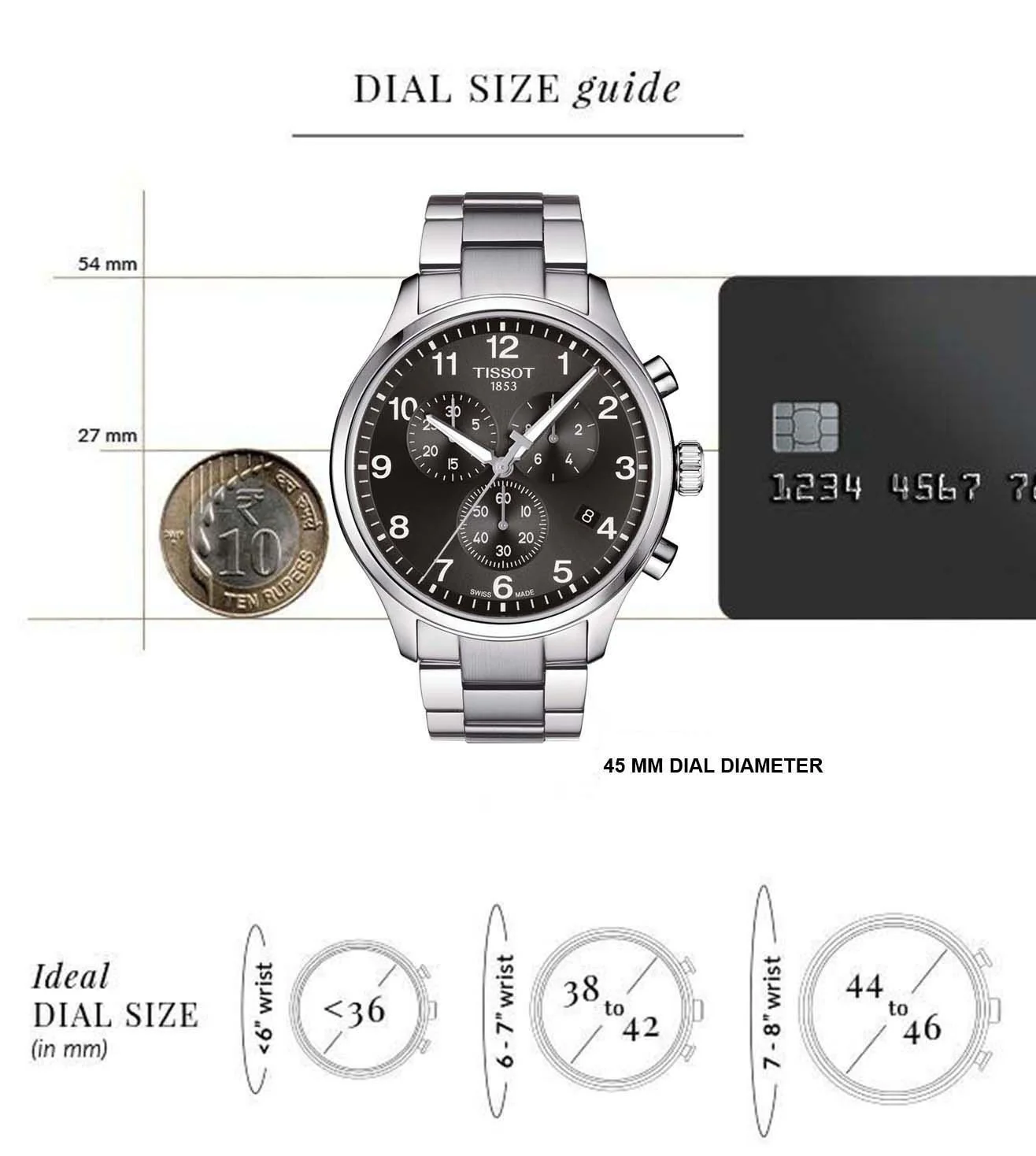 T1166171105701 | TISSOT CHRONO XL Chronograph Watch for Men - Image 8