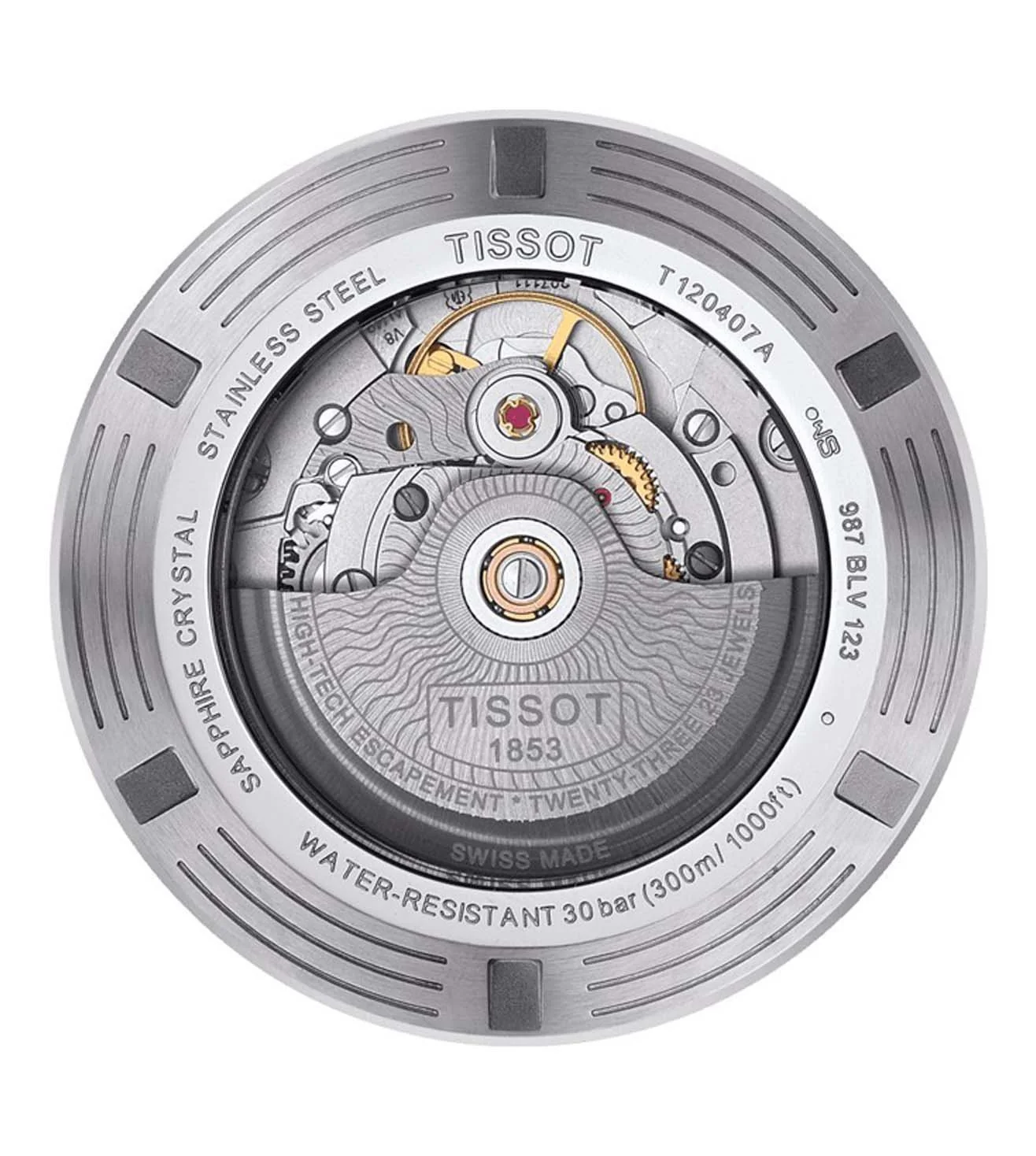 T1204071704100  |  TISSOT T-Sport Seastar 1000 Powermatic Swiss Automatic Watch for Men - Image 5