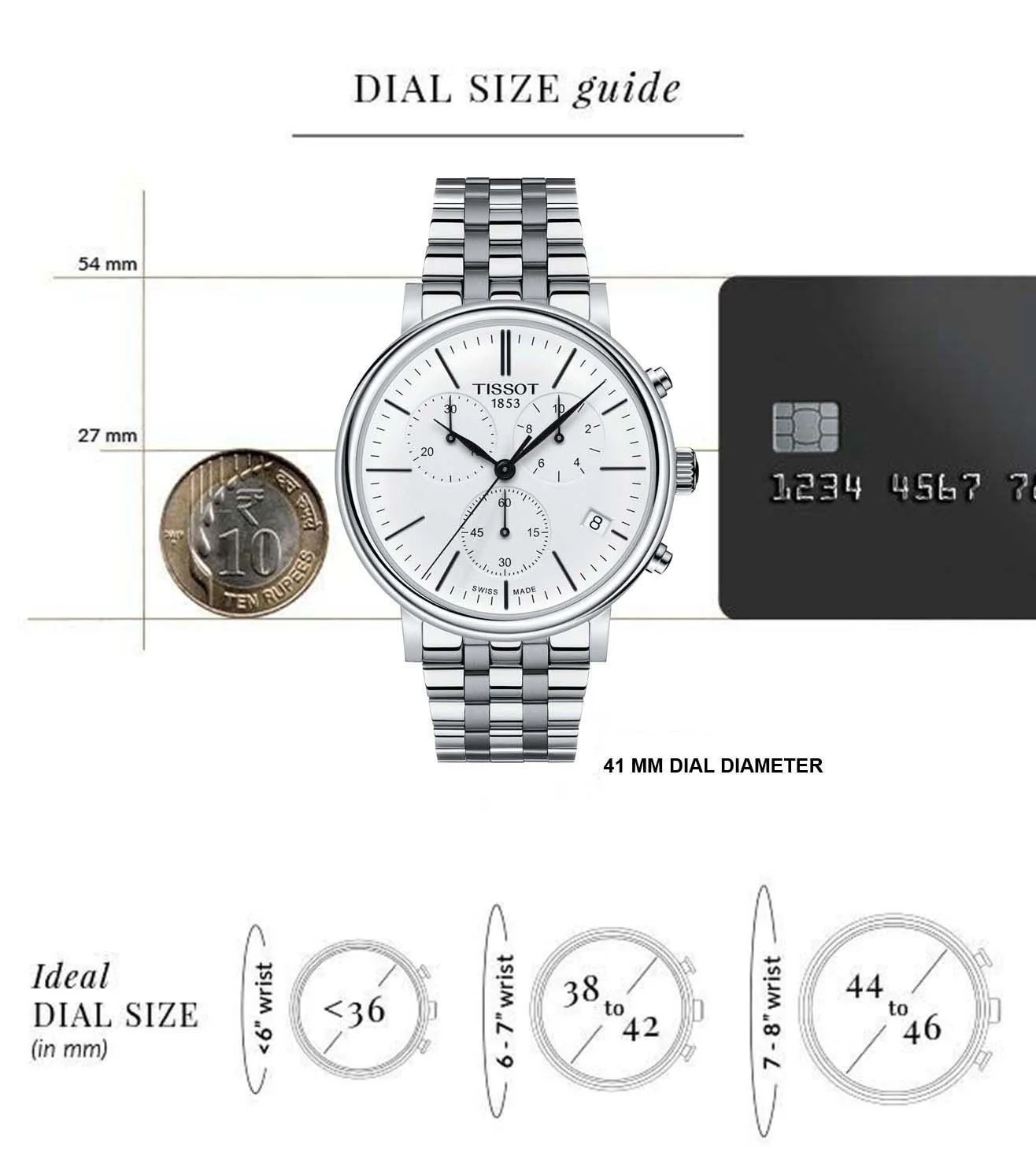 T1224171101100 | TISSOT CARSON Chronograph Watch for Men - Image 7