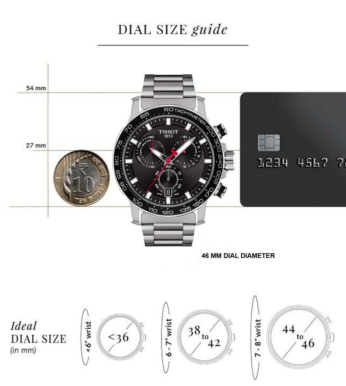 T1256171105100  |  TISSOT SUPERSPORT CHRONO Chronograph Watch for Men - Image 6