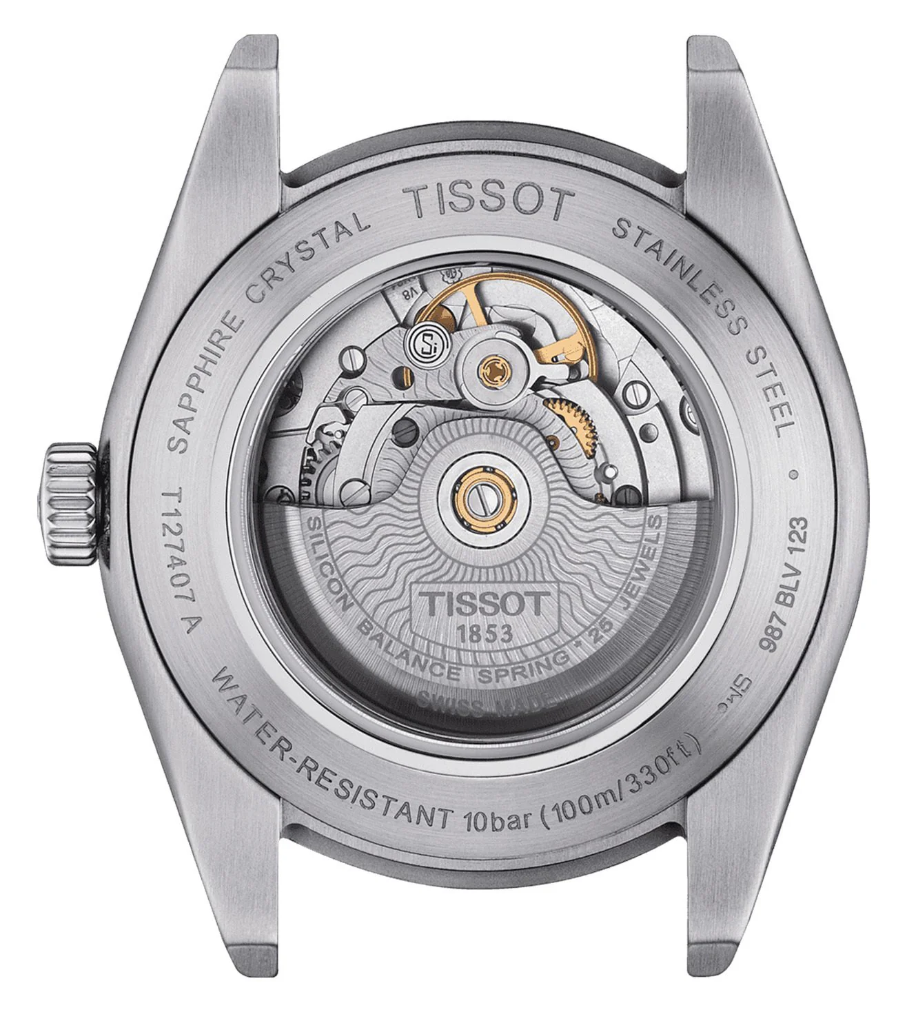 Tissot Gentleman Powermatic 80 Silicium Watch for Men - T1274071135100 - Image 3