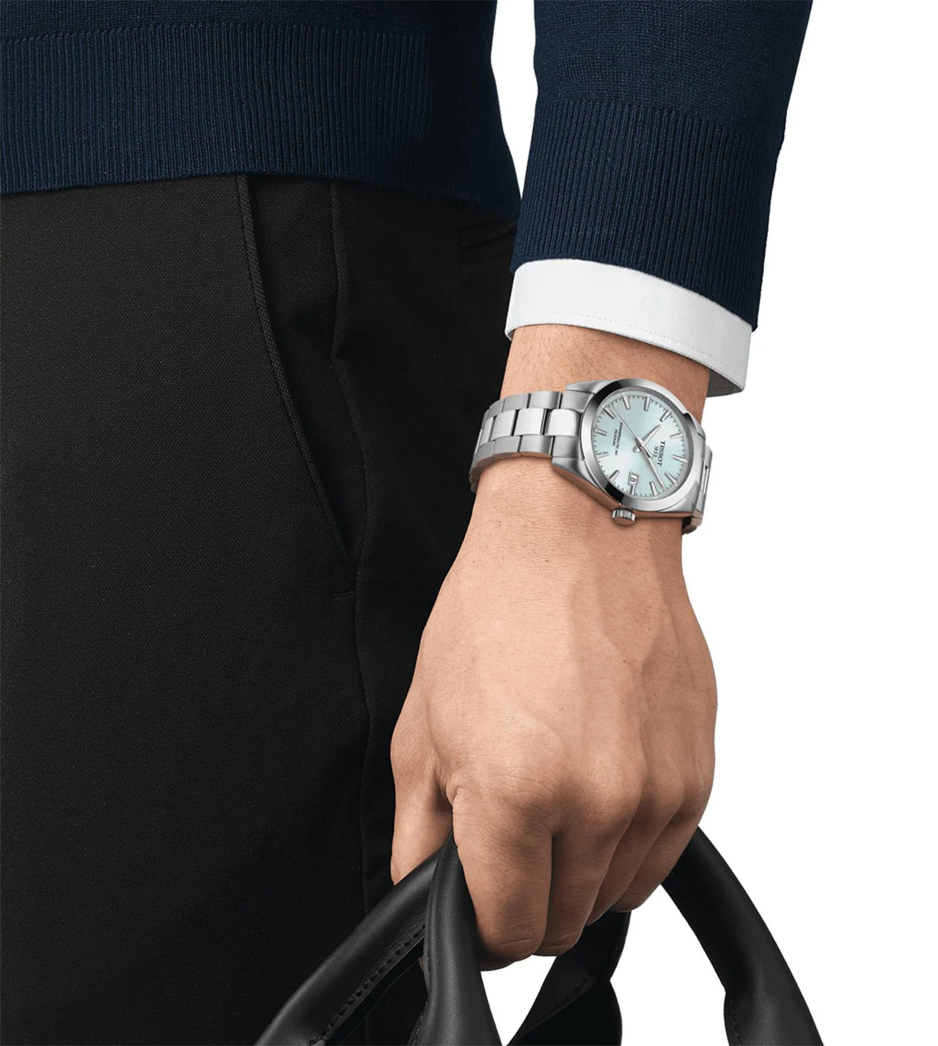 Tissot Gentleman Powermatic 80 Silicium Watch for Men - T1274071135100 - Image 5