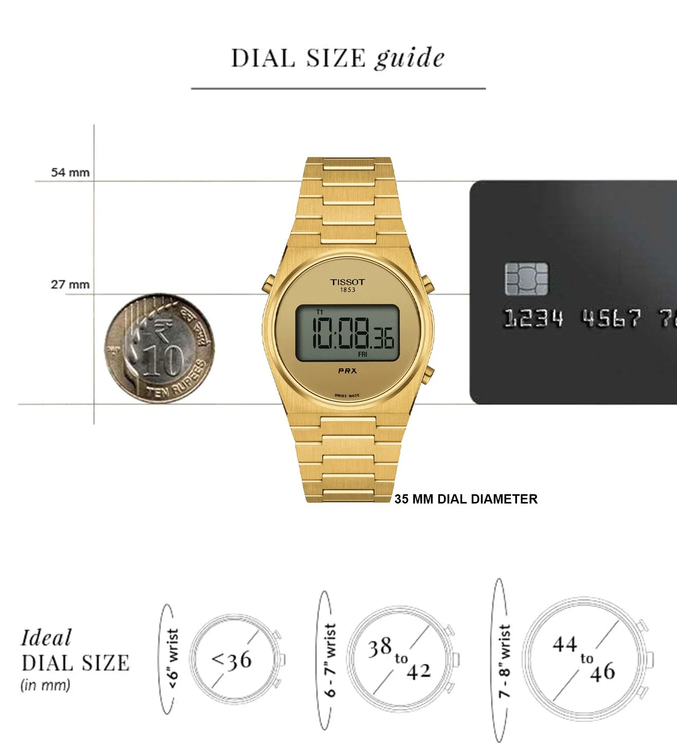 T1372633302000 | T-Classic PRX Digital Unisex Watch - Image 7