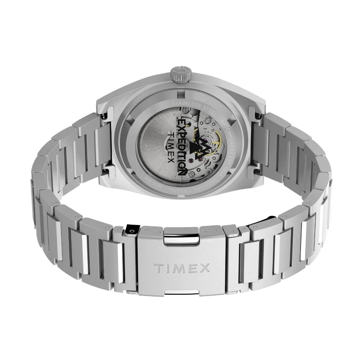 Timex Capstone Black Dial Mechanical Automatic Men's Watch TW2Y39600UJ - Image 5