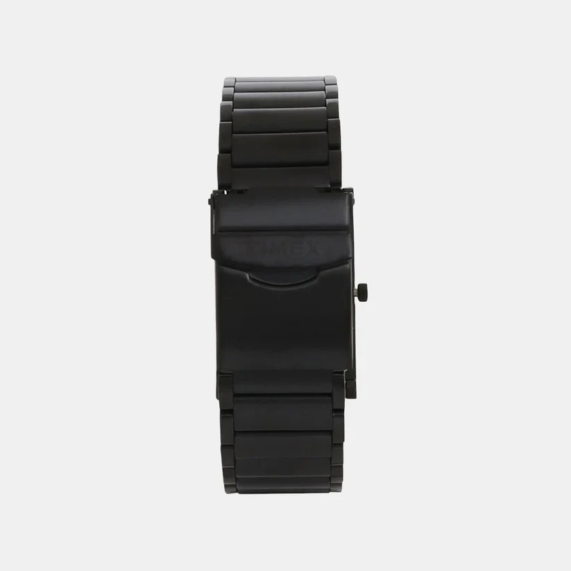 Timex Classics Men's Quartz Analog Black Dial Rectangle Case Watch -TW000L521 - Image 4