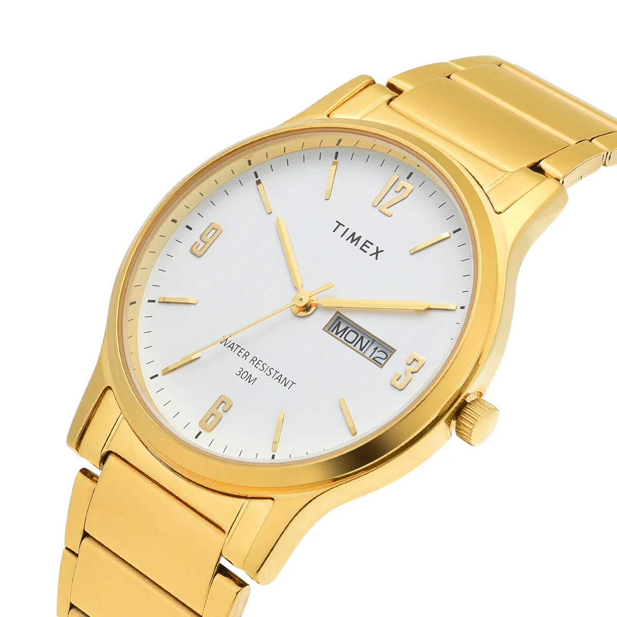 Timex Classics Men's White Round Dial Day Date Function Watch -TW000R435 - Image 2