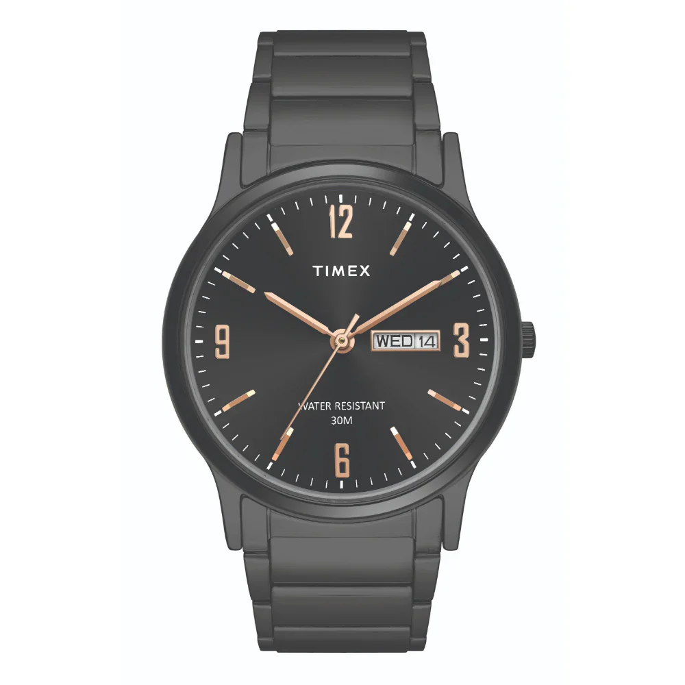 Timex Classics Pairs Black Dial Day Date/3 Hands Function Watch - TW00PR264 - Image 2
