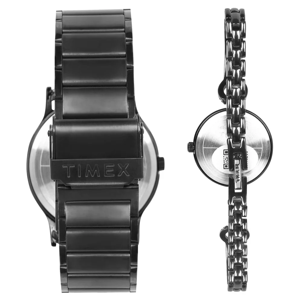 Timex Classics Pairs Black Dial Day Date/3 Hands Function Watch - TW00PR264 - Image 4
