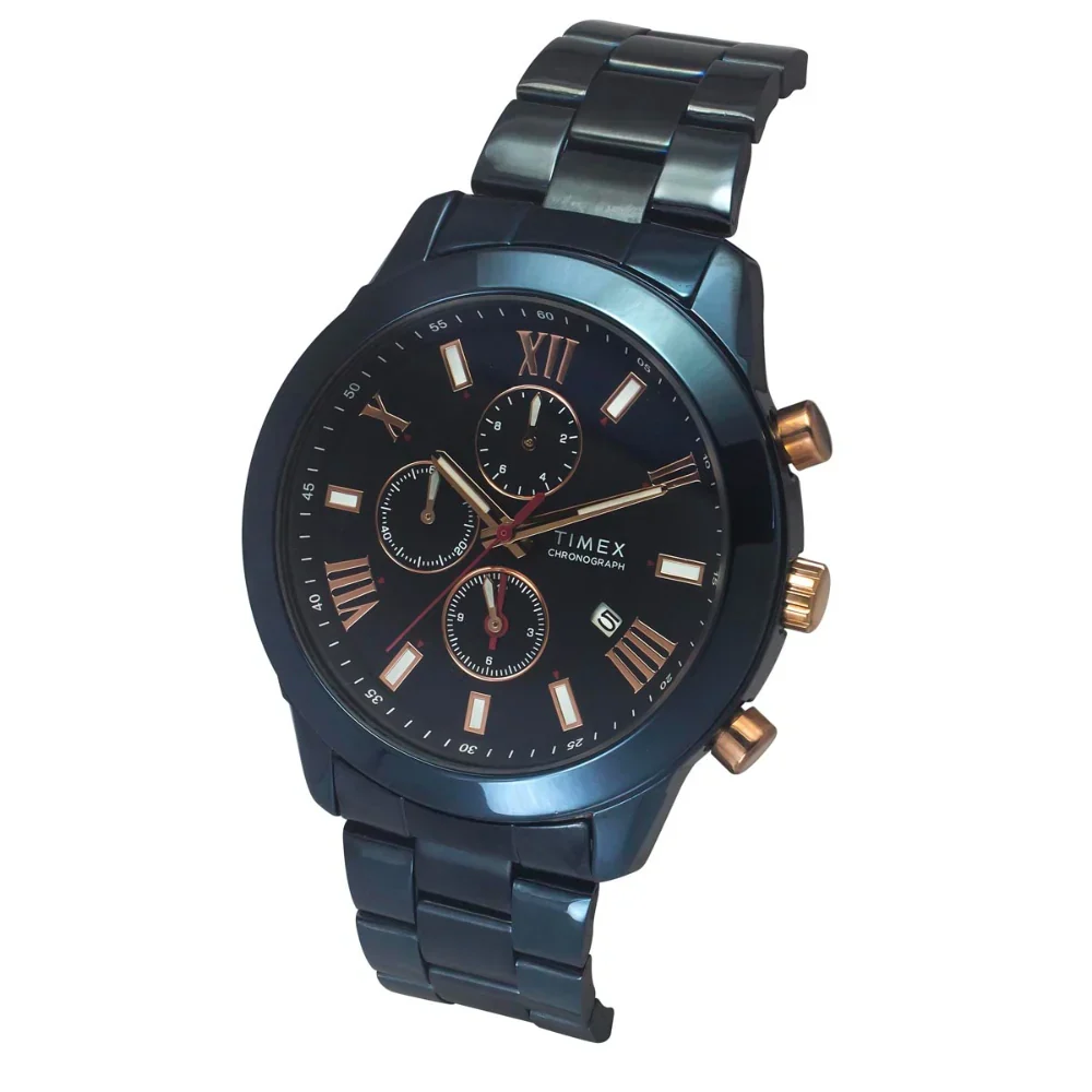 Timex Cosmic Awe Men Chronograph Round Dial Blue Watch - TWEG18517 - Image 2