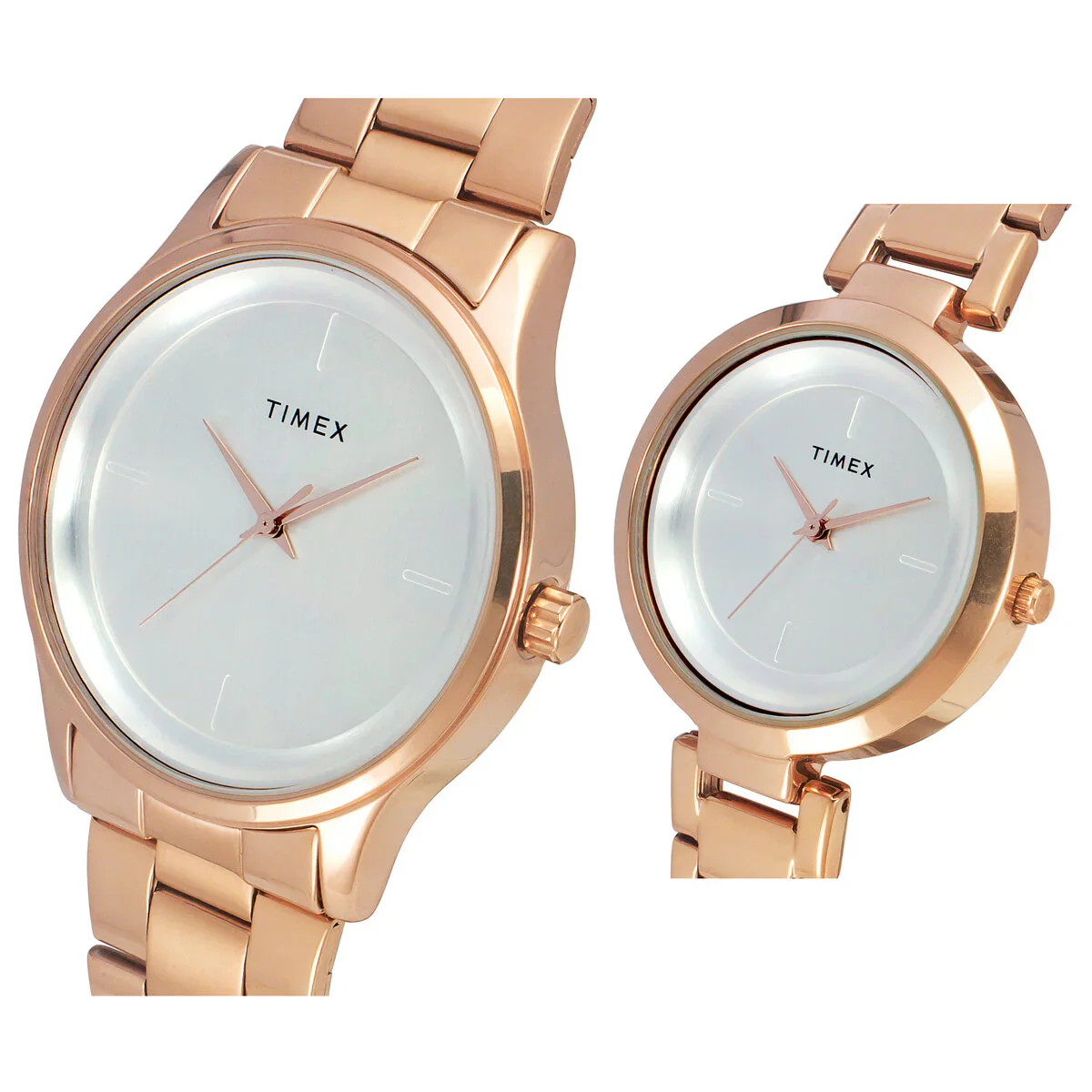 Timex Pair's Analog Silver Dial Stainless Steel Watch - TW00PR294 - Image 2
