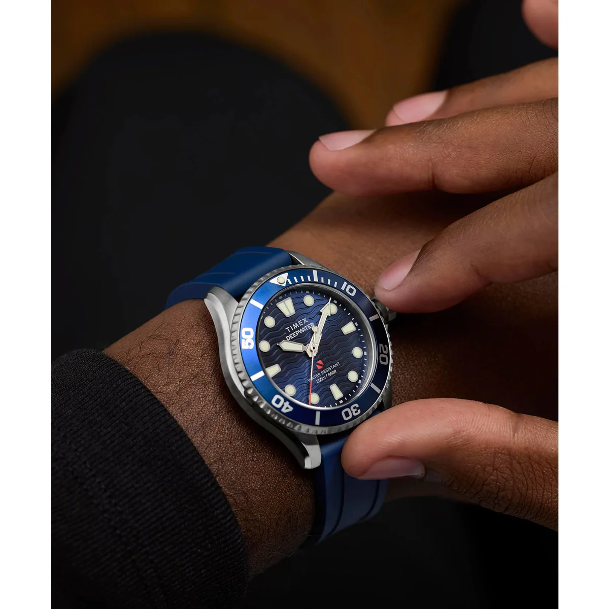 Timex Deep Water Meridian Blue Dial Analog Unisex Watch TW2Y40300UJ - Image 7