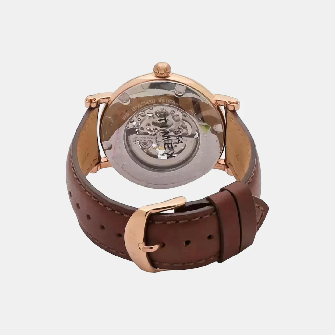 Timex E Class Men's Silver Dial Round Case Automatic Function Watch -TWEG16705 - Image 2