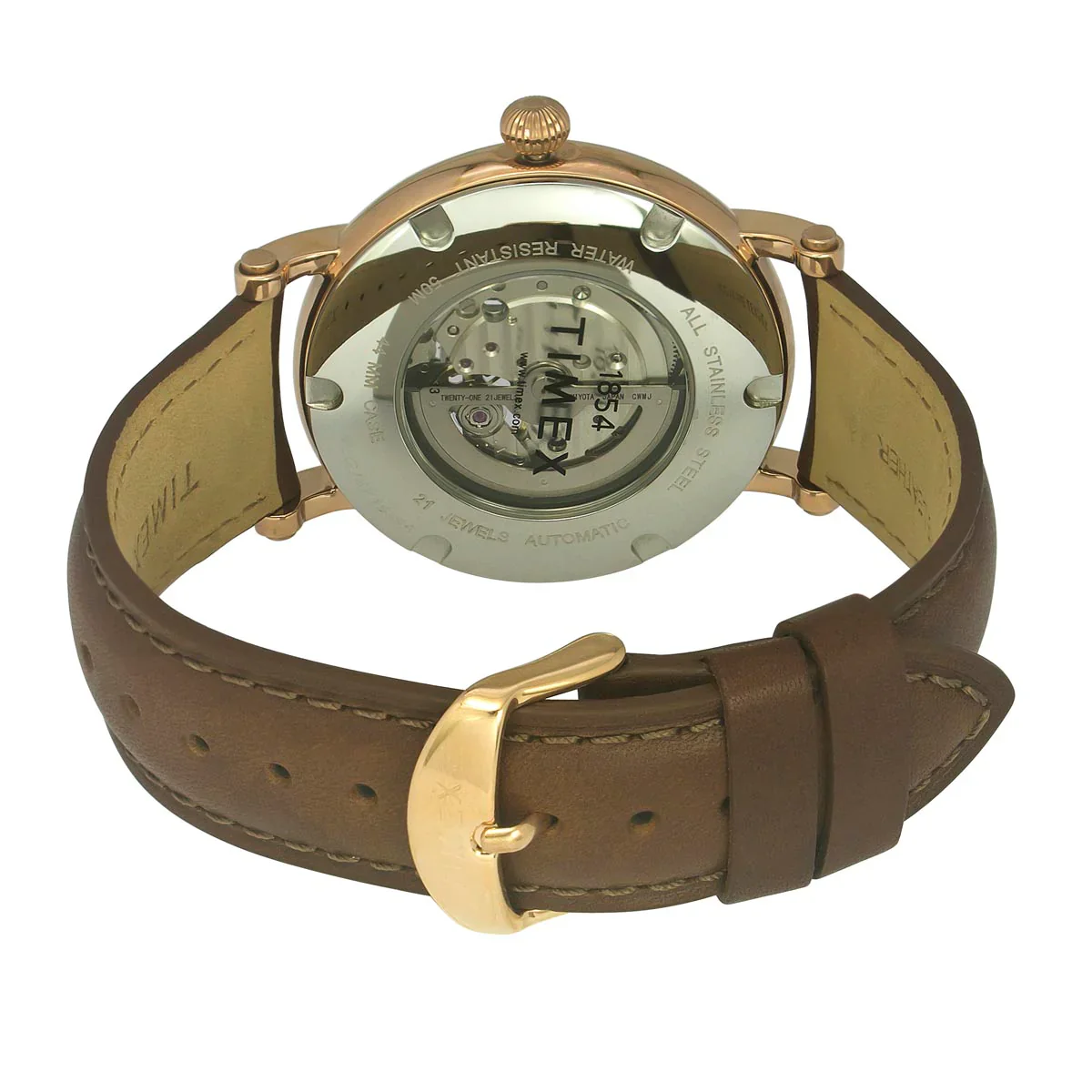 Timex E Class Men's Silver Dial Round Automatic Function Watch -TWEG16715 - Image 4