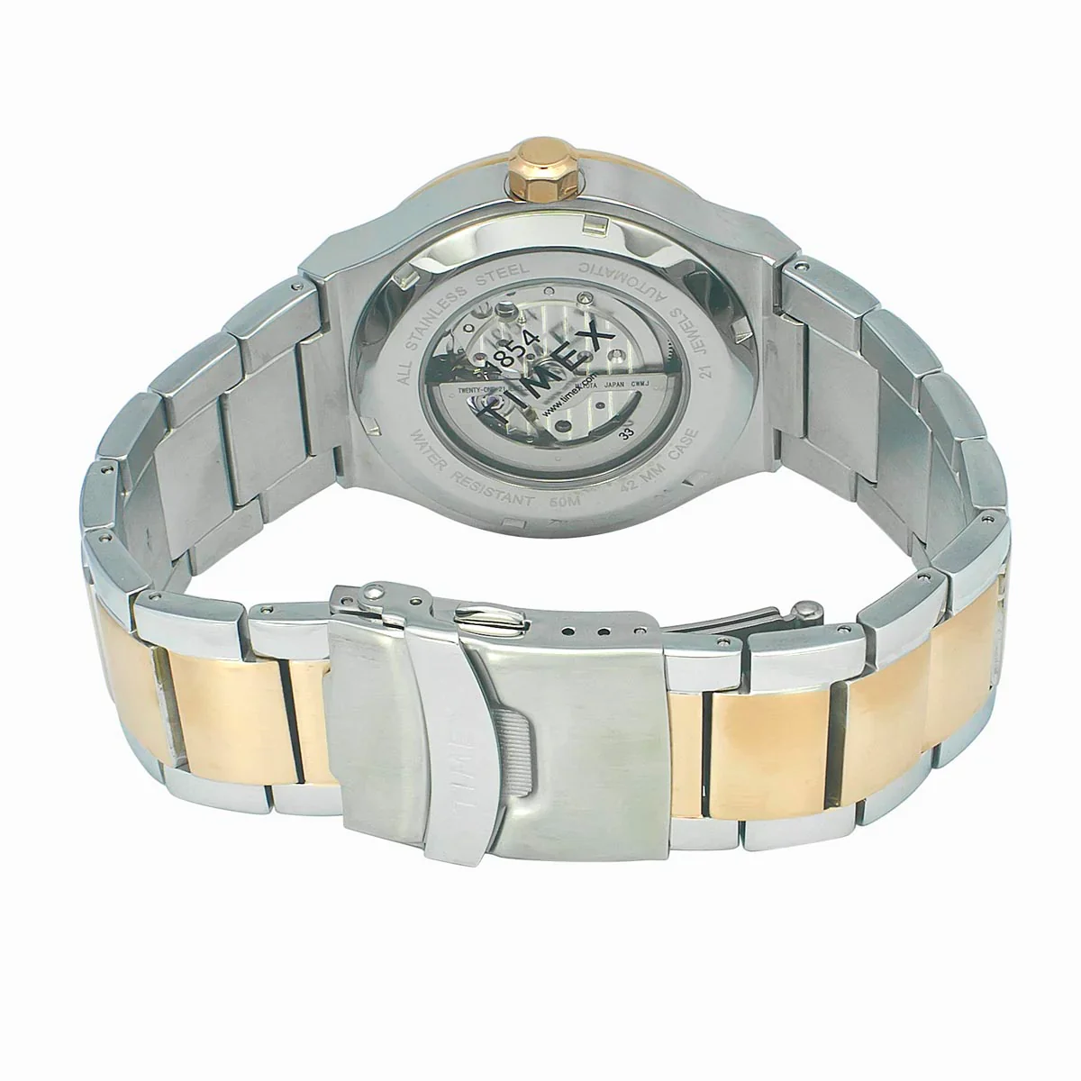 Timex E Class Men's Silver Dial Round Case Automatic Function Watch -TWEG20901 - Image 5