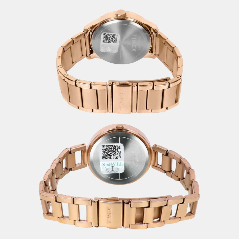Timex Empera Pairs Rose Gold Dial Couple Watches - TW00PR266 - Image 5