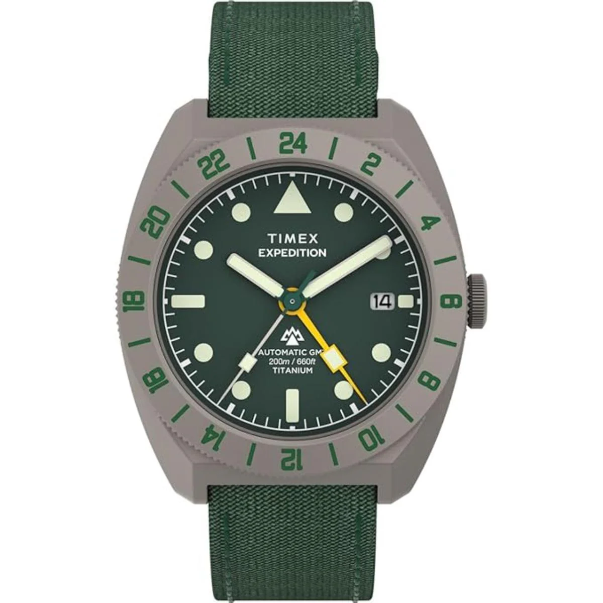 Timex Expedition Tonneau Green Dial Automatic Men's Watch TW2Y63400UJ