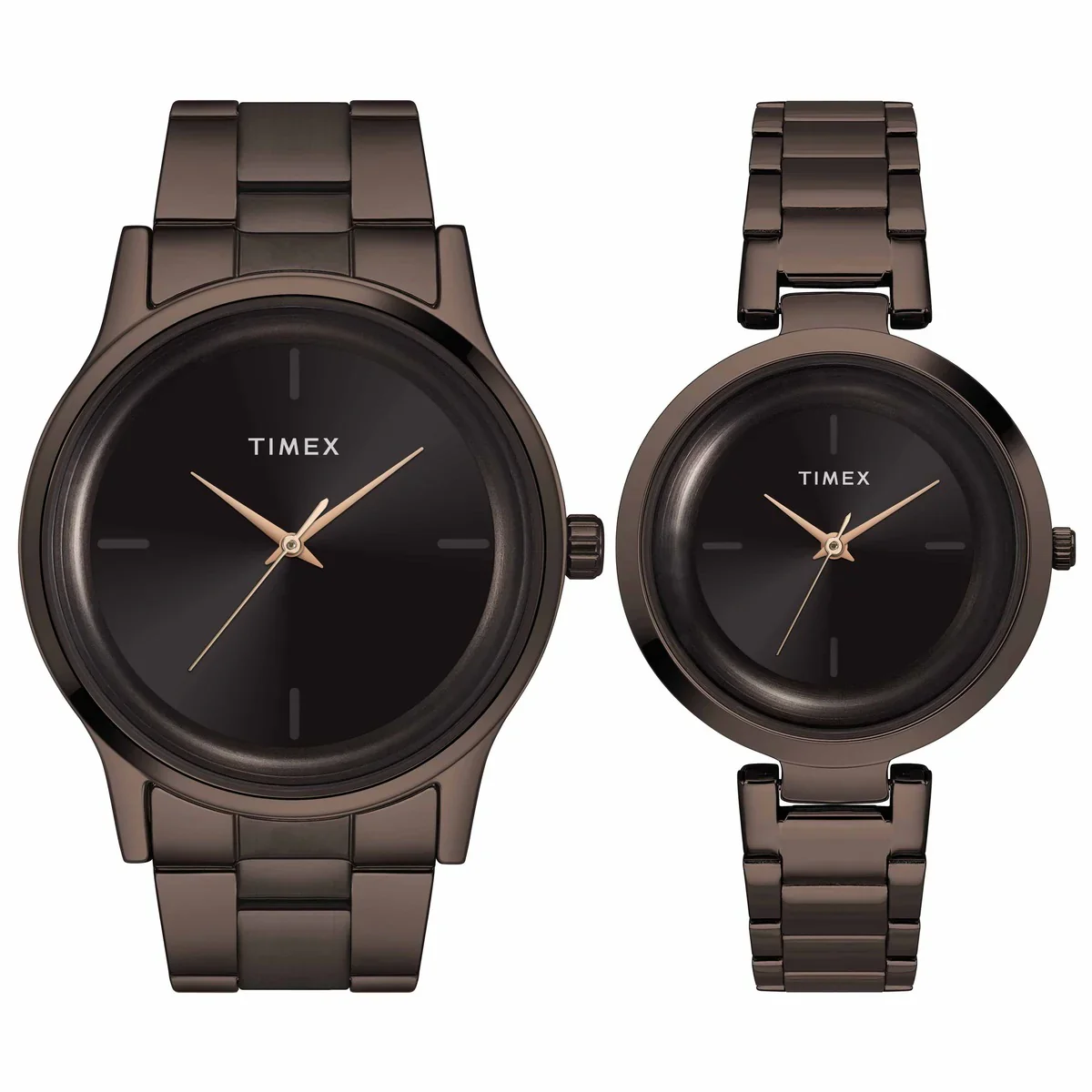 Timex Fashion Analog Brown Dial Couple Watches - TW00PR295