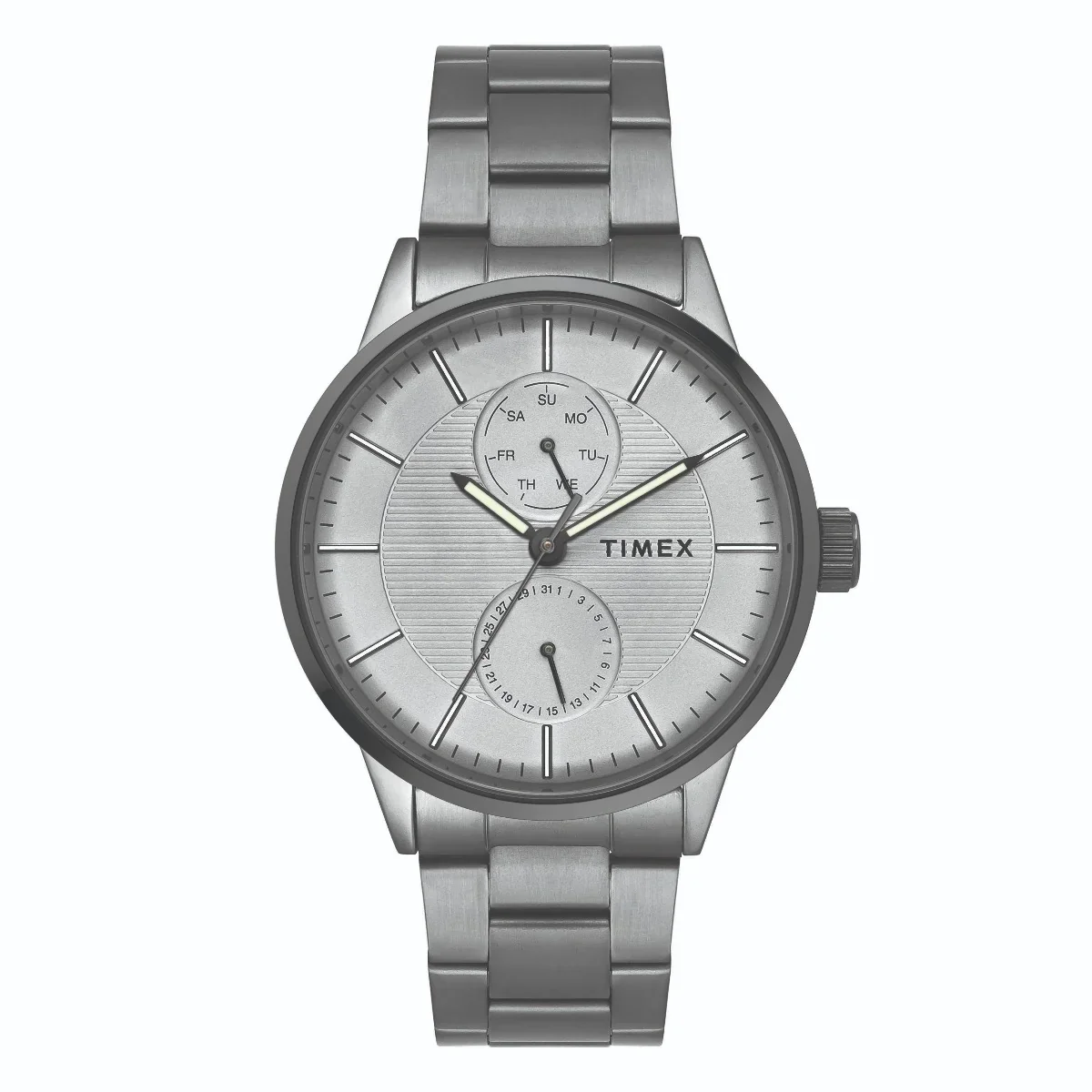 Timex Fashion Men's Grey Dial Round Case Multifunction Watch -TWEG19904
