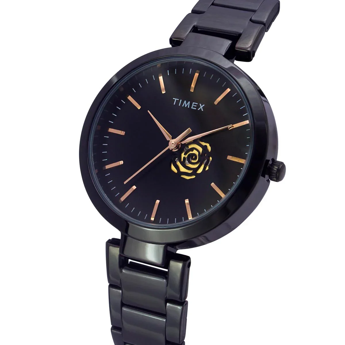 Timex Fashion Women's Black Dial Analog Stainless Steel Watch - TW000X225 - Image 2