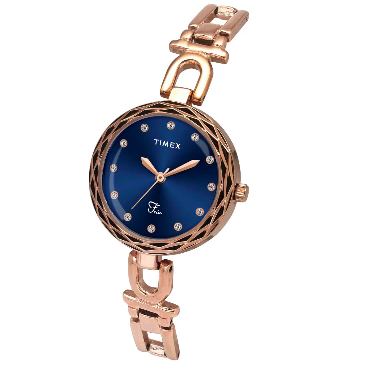 Timex Fria Women Blue Round Dial Analog Watch - TWEL19901 - Image 2