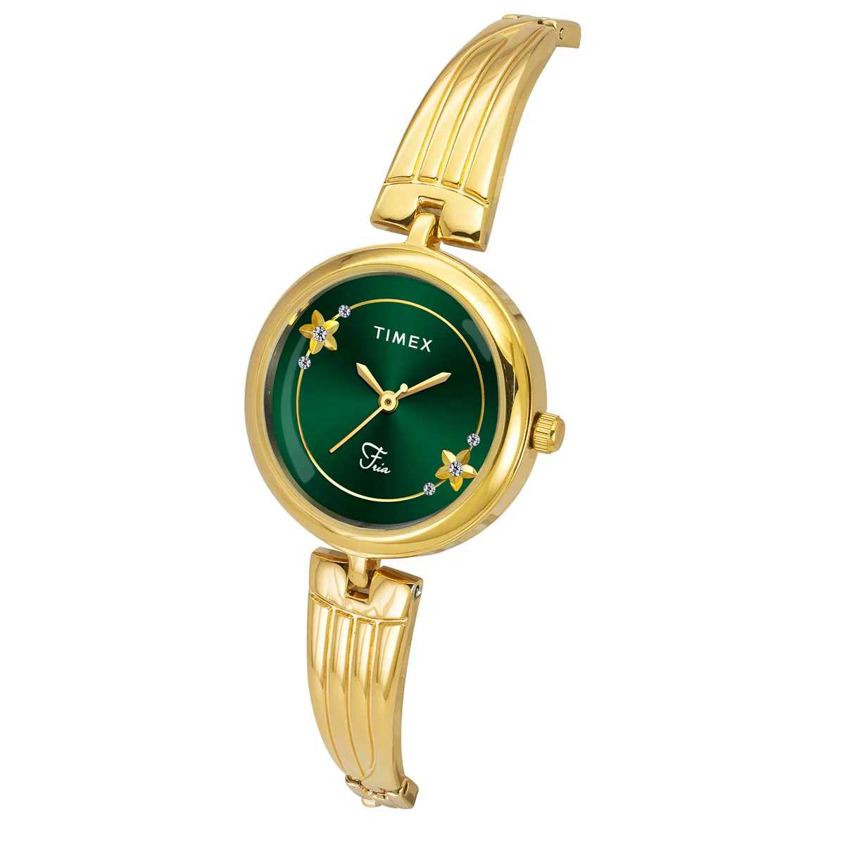 Timex Fria Women Green Round Dial Analog Watch - TWEL19801 - Image 2