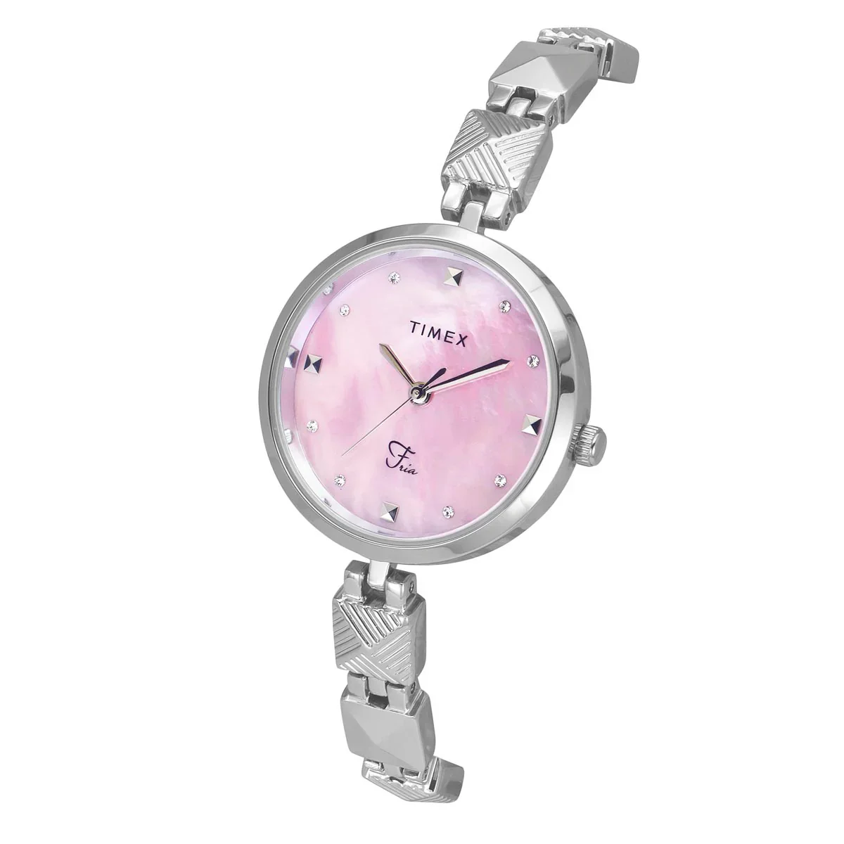 Timex Fria Women Mother of Pearl Pink Round Dial Analog Watch - TWEL18307 - Image 2