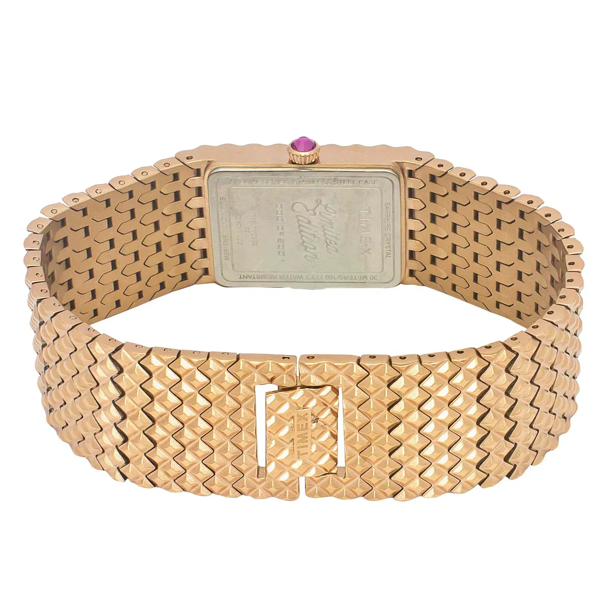 Timex Fria Women Mother of Pearl White Rectangle Dial Analog Watch - TWEL77702 - Image 3
