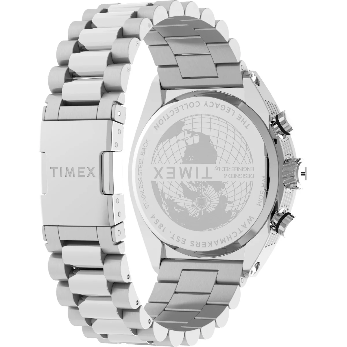 Timex  Legacy Tonneau Chrono Stainless Steel Men's Watch - TW2W22200UJ - Image 5