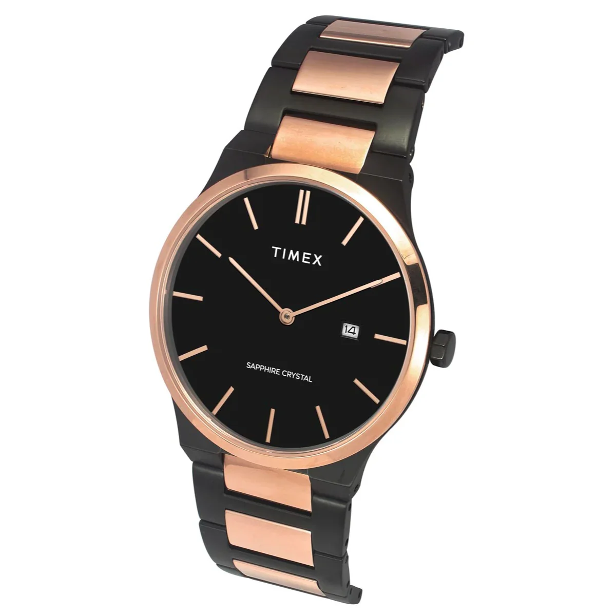 Timex E Class Men Black Dial Analog Stainless Steel Watch TWEG23601 - Image 2