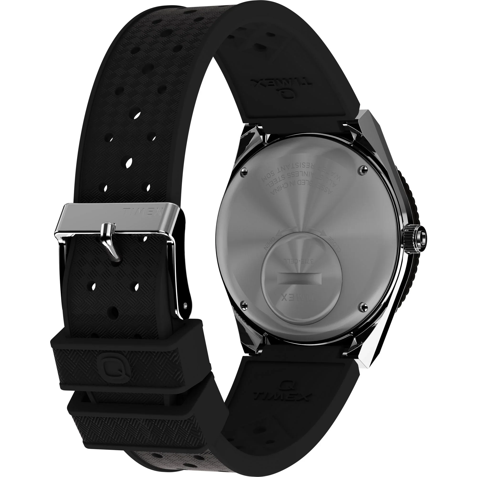 Q Timex Black Round 38MM Dial Analog Men's Watch - TW2W57500UJ - Image 4