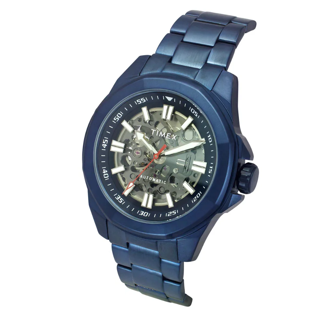 Timex Men Blue Round Dial Analog Automatic Watch - TWEG24104 - Image 2