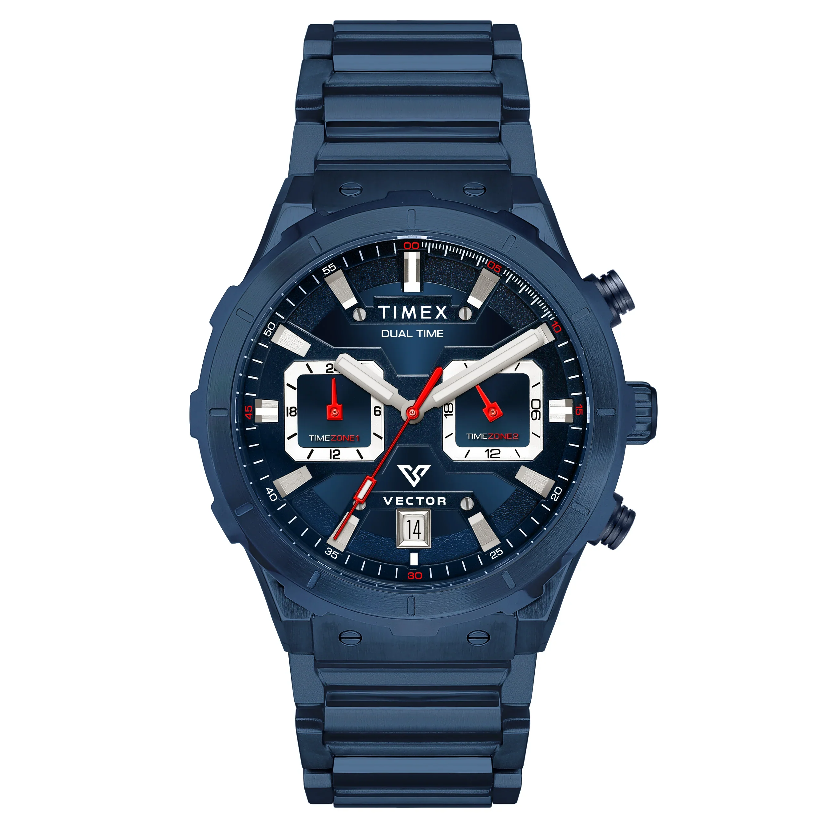 Timex Men Blue Round Dial Analog Chronograph Watch - TWEG24801