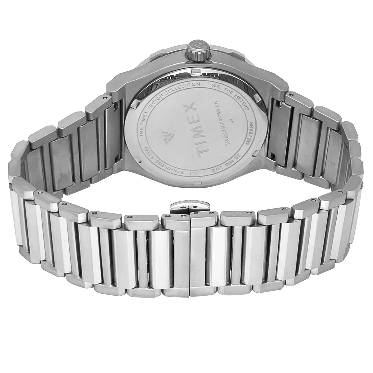 Timex E Class Blue Dial Silver-tone Stainless Steel Bracelet Men Watch - TWEG24804 - Image 3