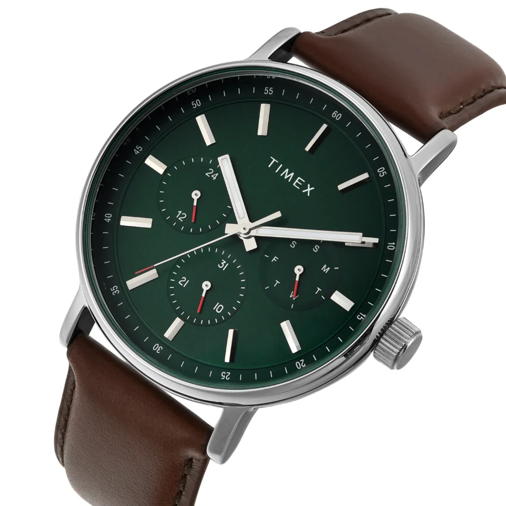 Timex Fashion Green Round Multifunction Dial Analog Men Watch- TWEG20022 - Image 2