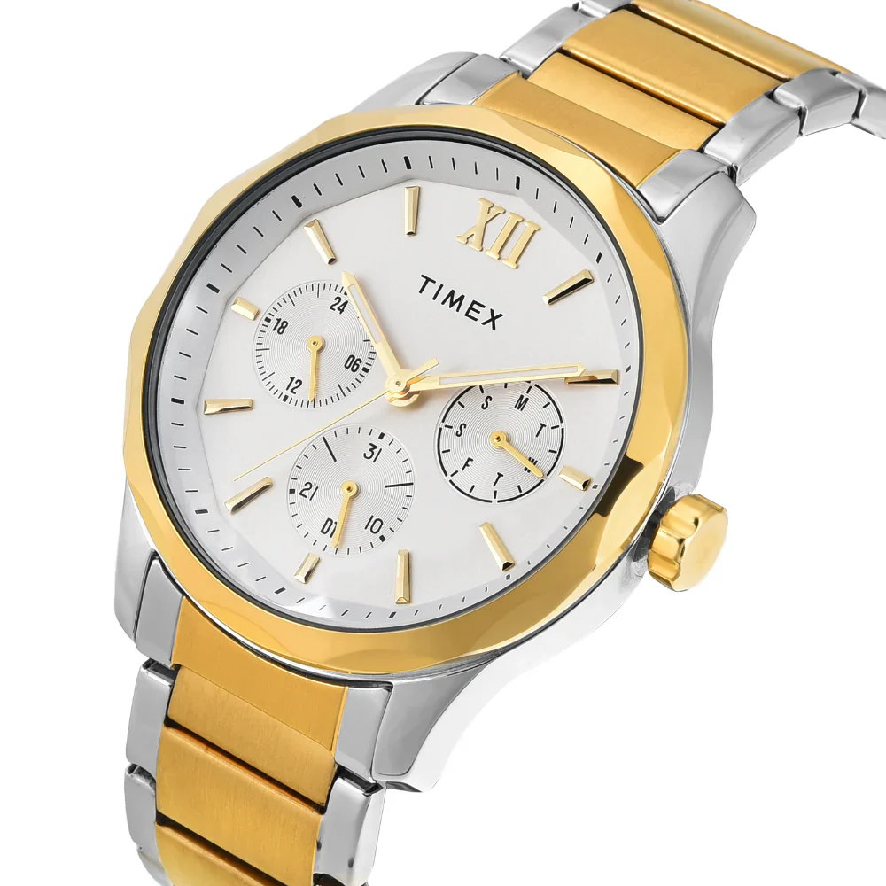 Timex Fashion White Round Multifunction Dial Analog Men Watch- TW0TG7624 - Image 2