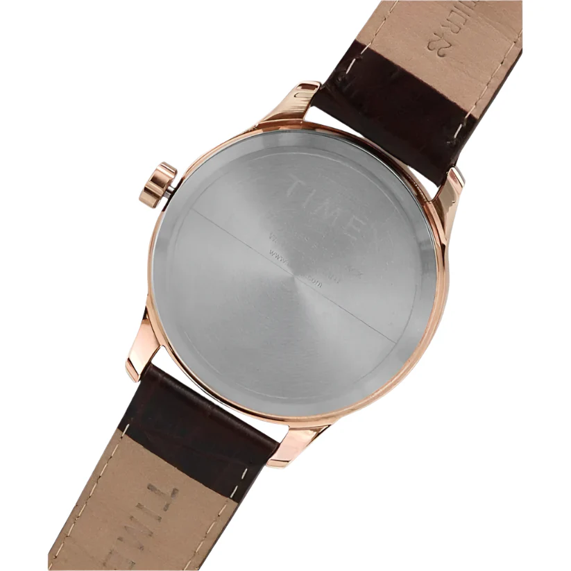 Timex Men's Blue Dial Analog Leather Strep Watch TW0TG7601 - Image 4