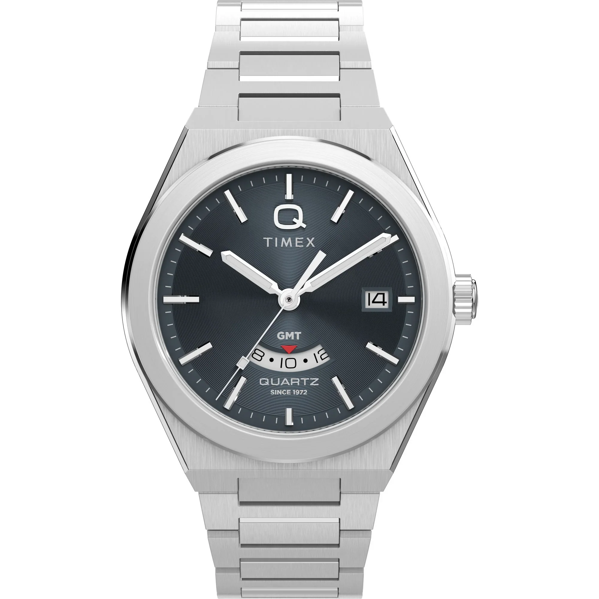 Timex Q Black Round Dial Analog Men's Watch - TW2Y12100UJ