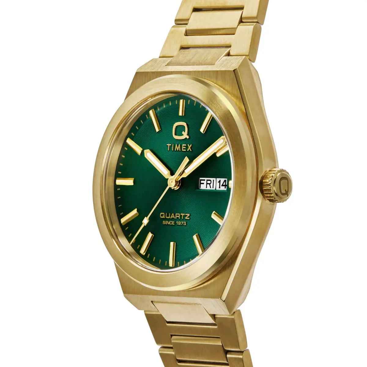 Timex Q Continental Green Round Dial Analog Men's Watch TW2Y35100IK - Image 5