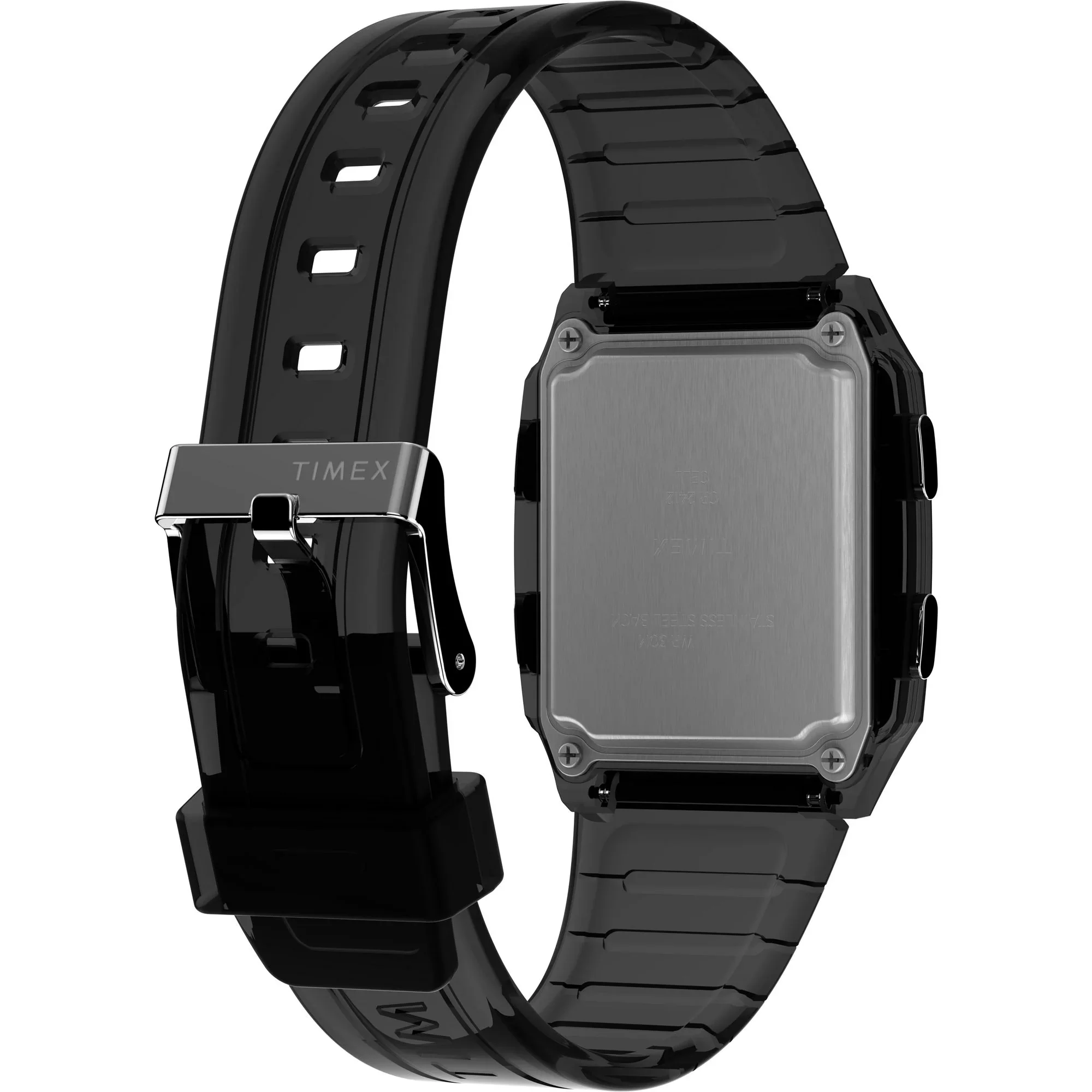 Timex Q Grey 35MM Rectangle Dial Digital Unisex Watch - TW2W45000UJ - Image 5
