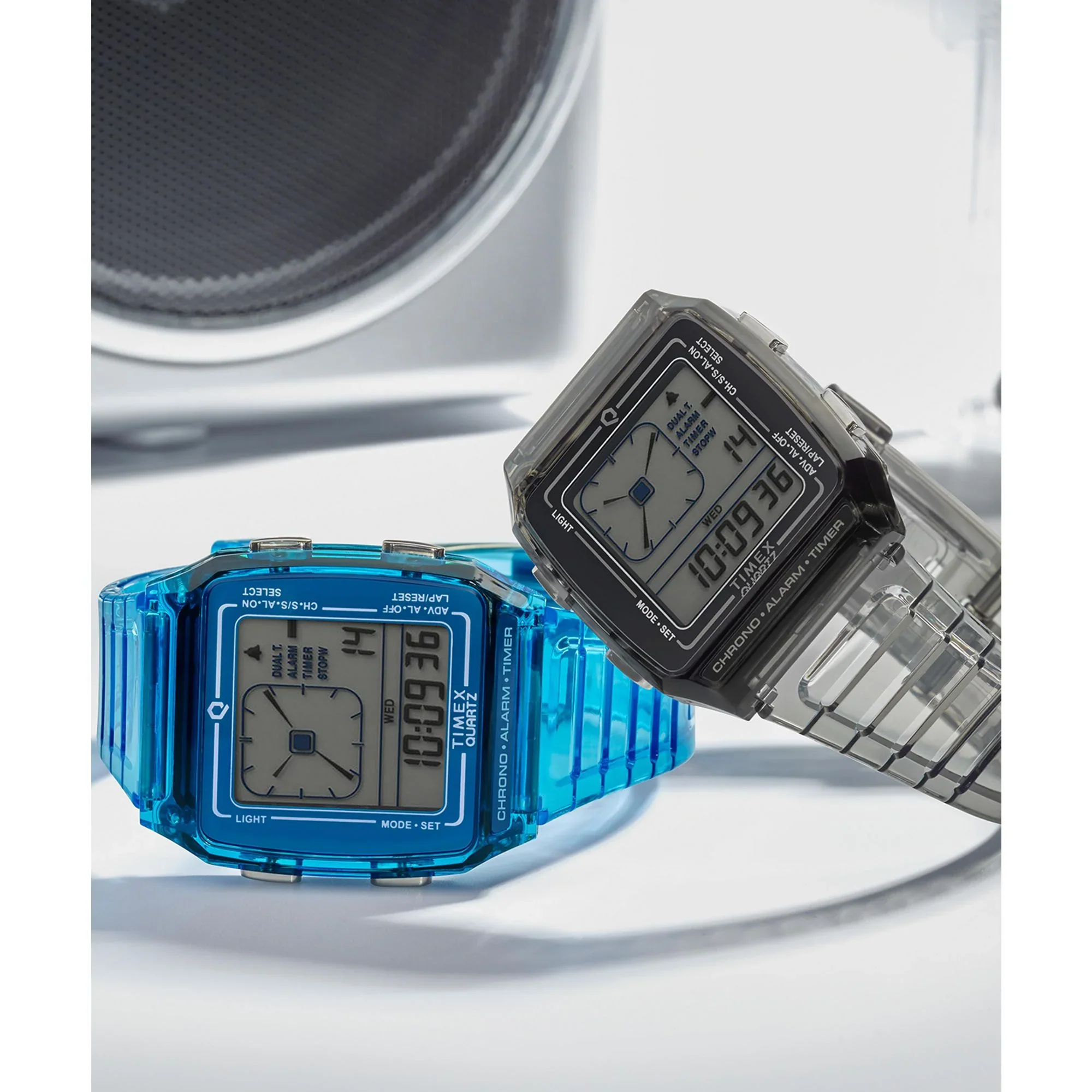 Timex Q Grey 35MM Rectangle Dial Digital Unisex Watch - TW2W45000UJ - Image 7