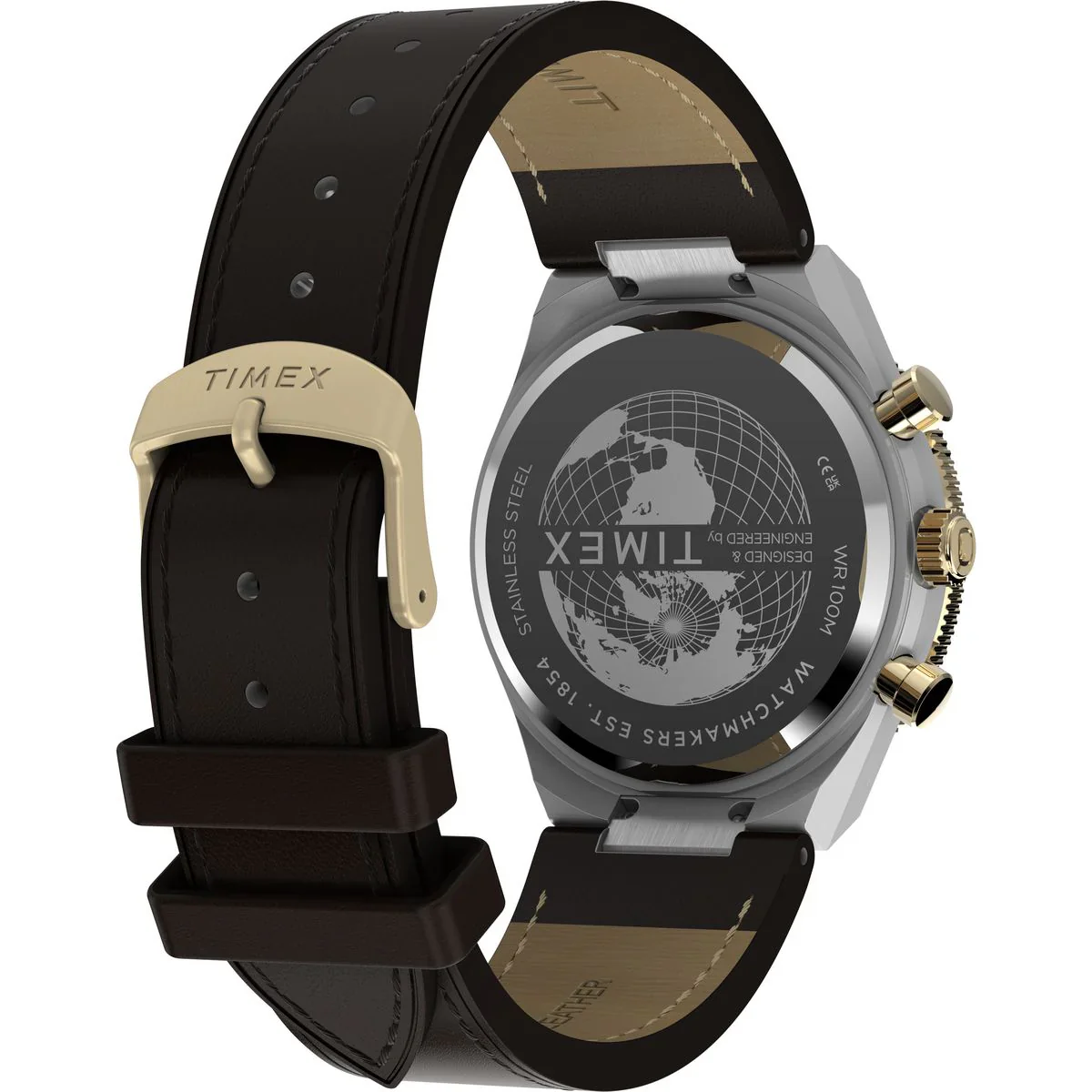 Timex Quartz Black Dial Analog Chronograph Men's Watch TW2Y56000IK - Image 4