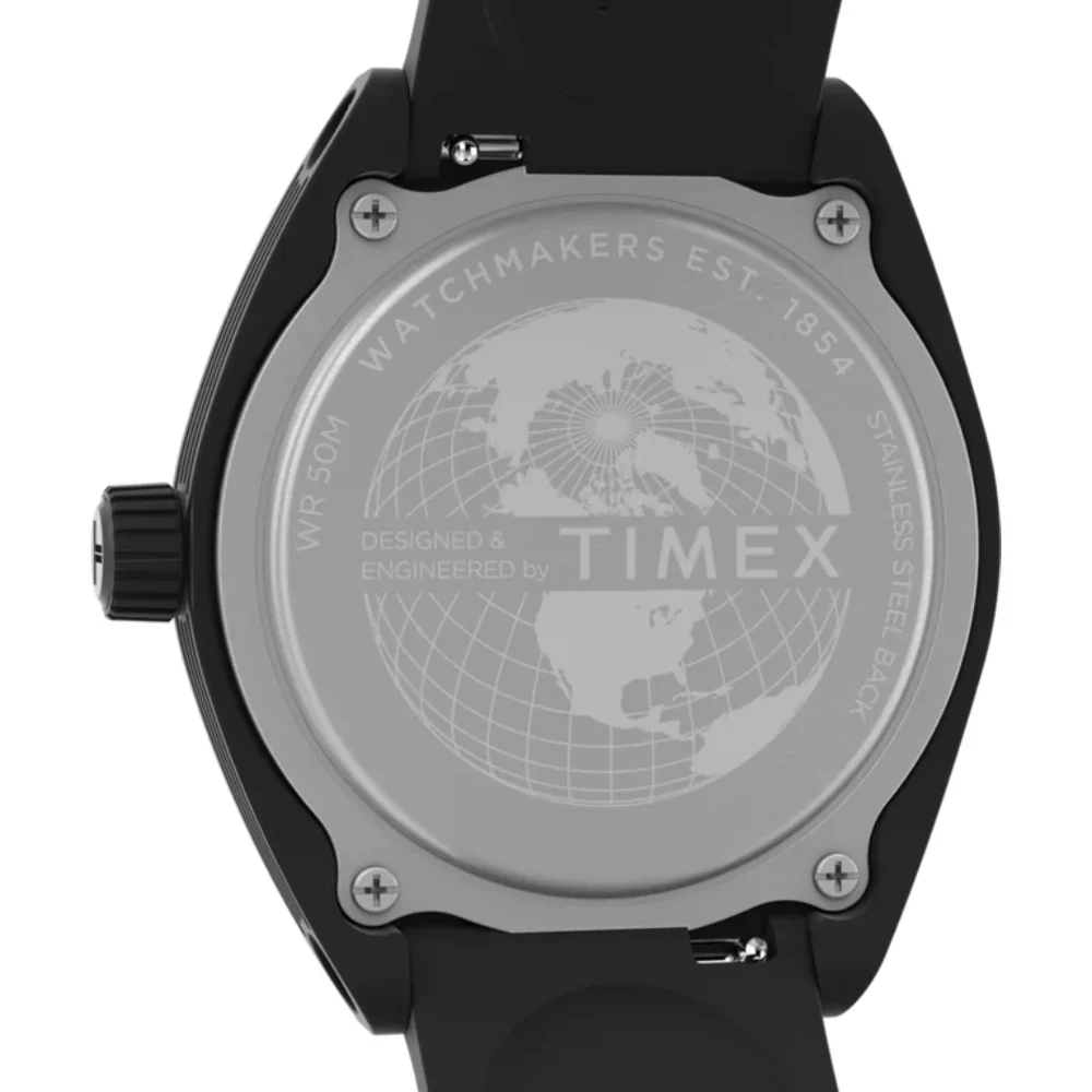 Timex Quartz Black Dial Analog Resin Unisex Watch TW2W42100UJ - Image 3