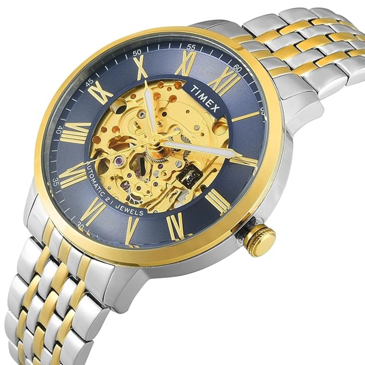 Timex Quartz Blue Round Dial Automatic Men's Watch TWEG23505 - Image 3