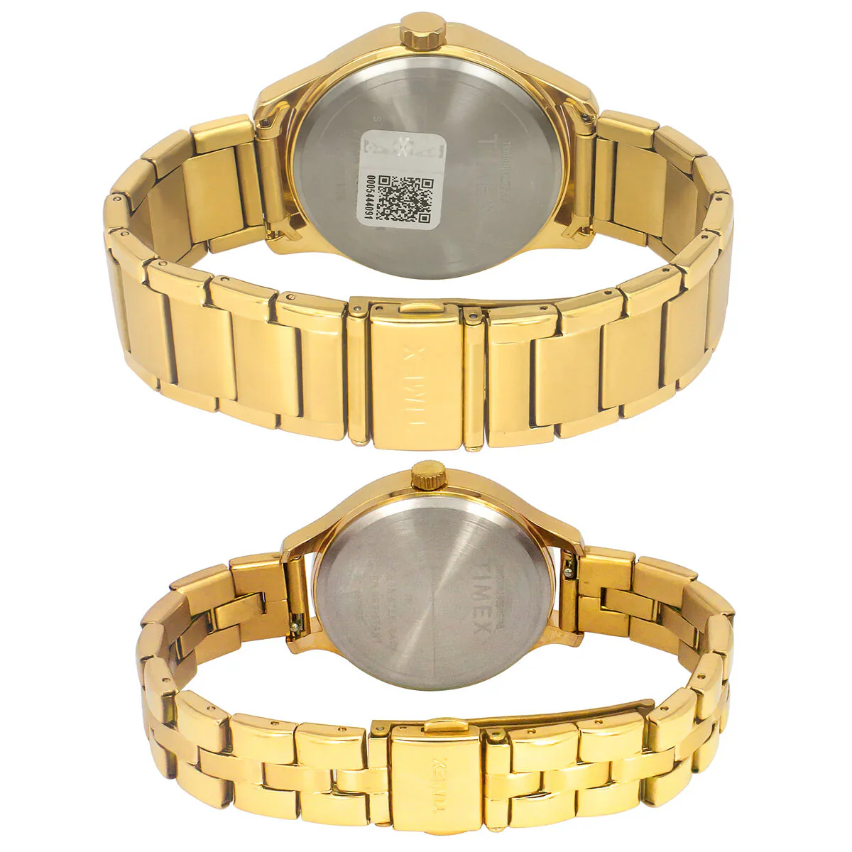 Timex Chronograph Brown Stainless Steel Couple Watch - TW00PR297 - Image 3