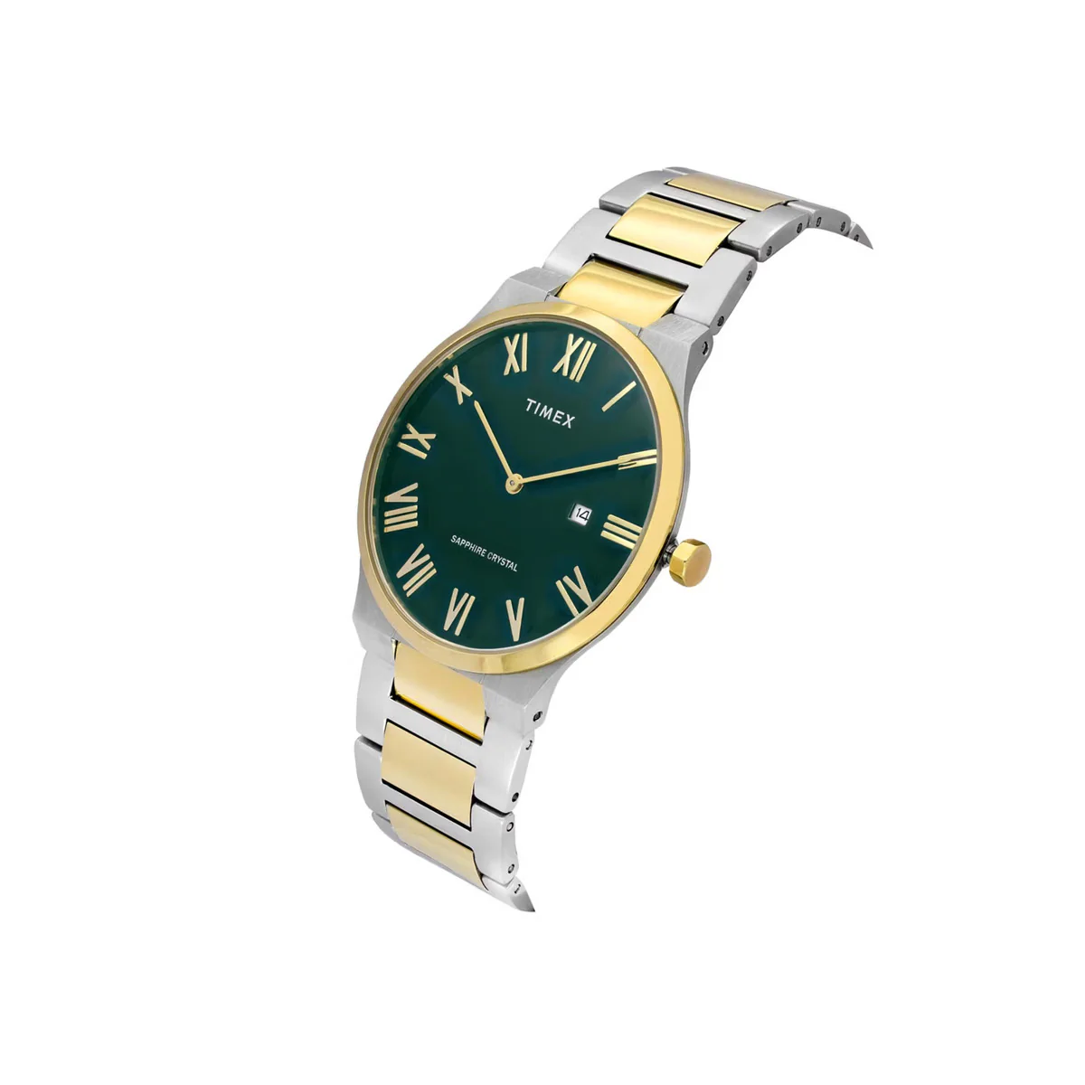Timex Quartz Green Dial With Roman Number Analog Men Watch TWEG23609 - Image 2