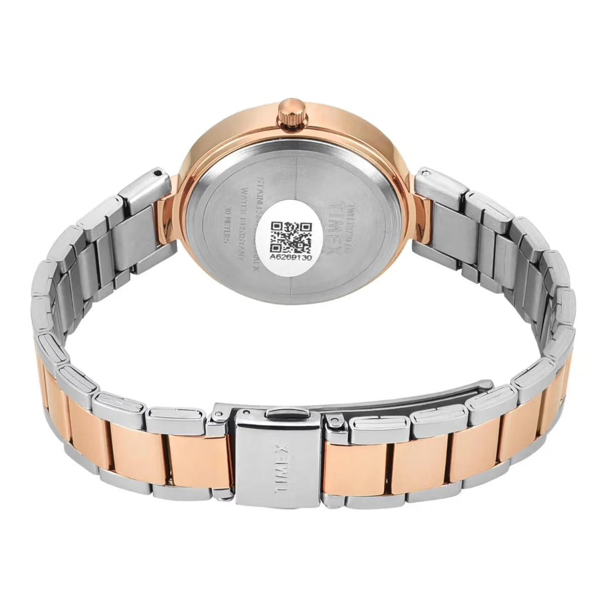 Timex Quartz White Round Dial Analog Women Watch TWEL18720 - Image 2