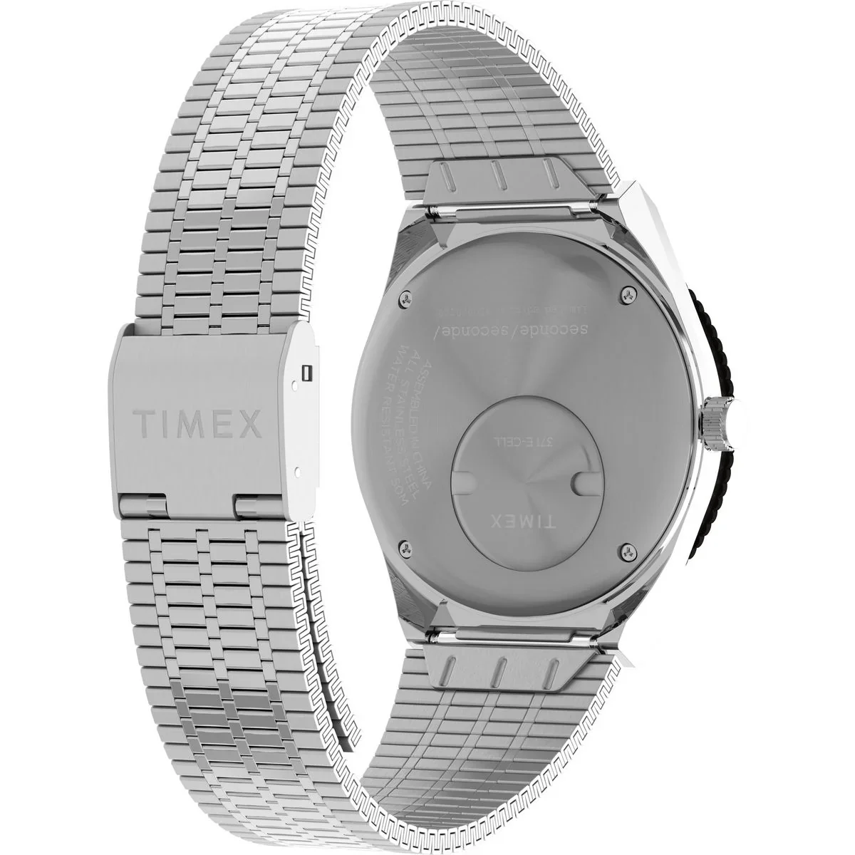 Timex Seconde/Seconde Black Dial Analog Unisex Watch TW2Y48100X6 - Image 2